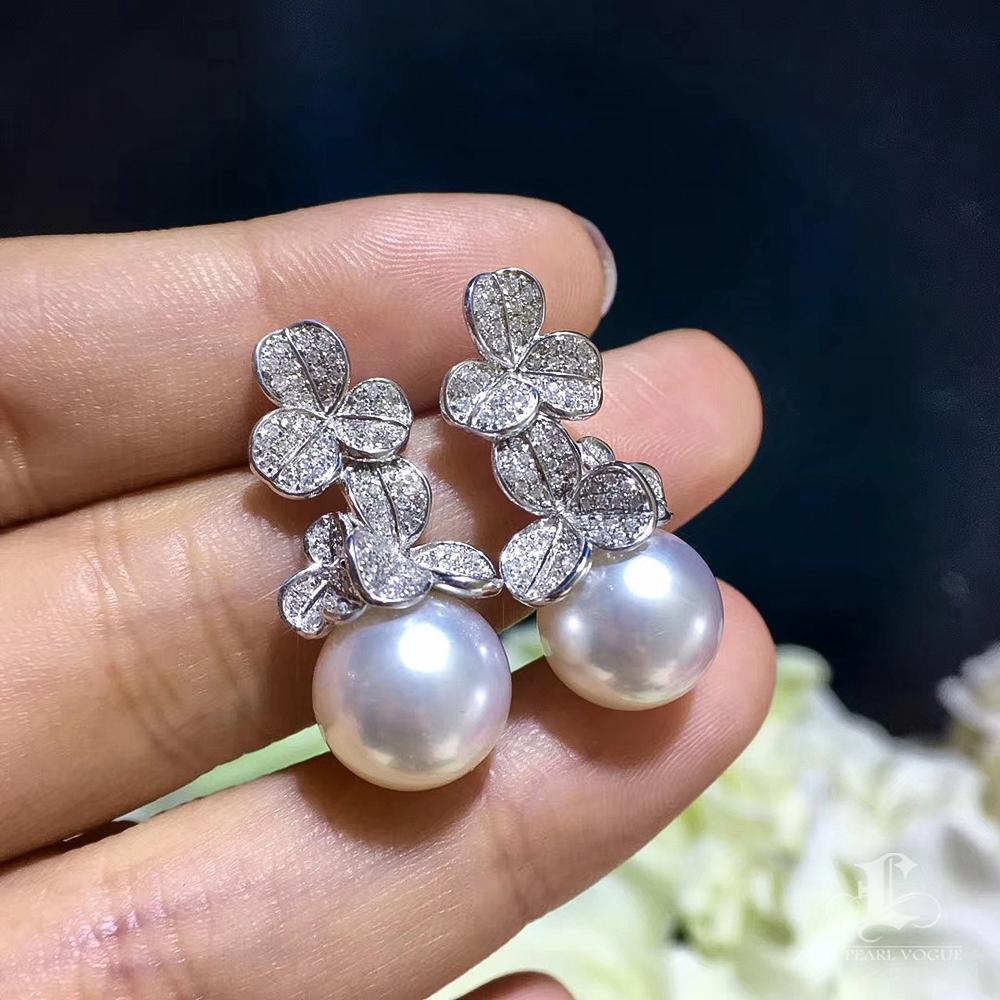 【Lustre Arc】Hope in Bloom Boucles d'oreilles duo trèfle en vente 2