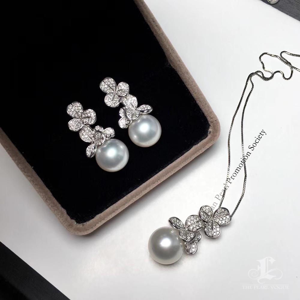 【Lustre Arc】Hope in Bloom Boucles d'oreilles duo trèfle en vente 3