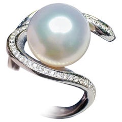【Lustre Arc】Celestial Orbit Aurora South Sea Pearl Ring