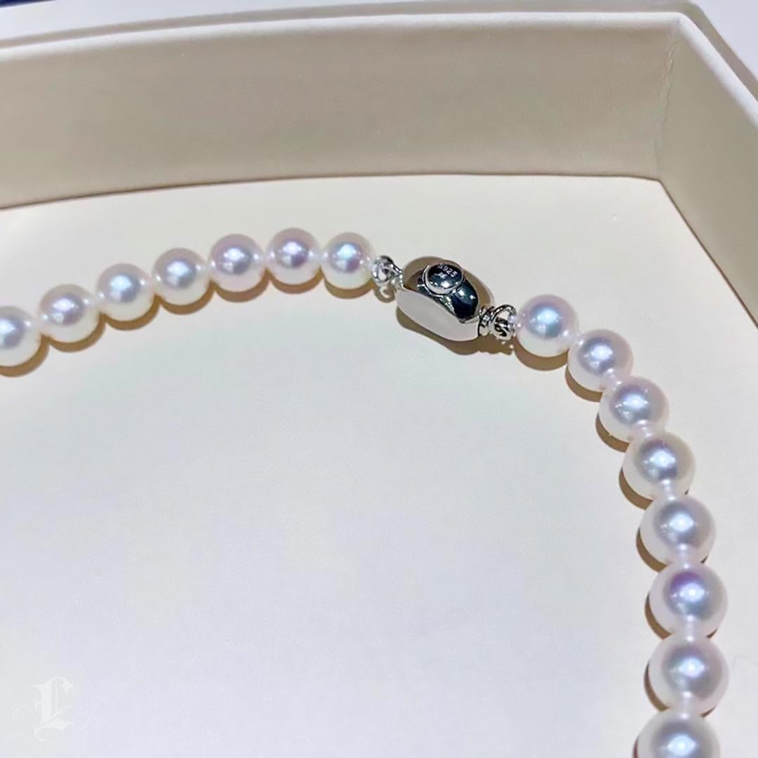【Vine Symphony】Diamond Branch Aurora Akoya Pearl Elegant Bridal Necklace For Sale 3
