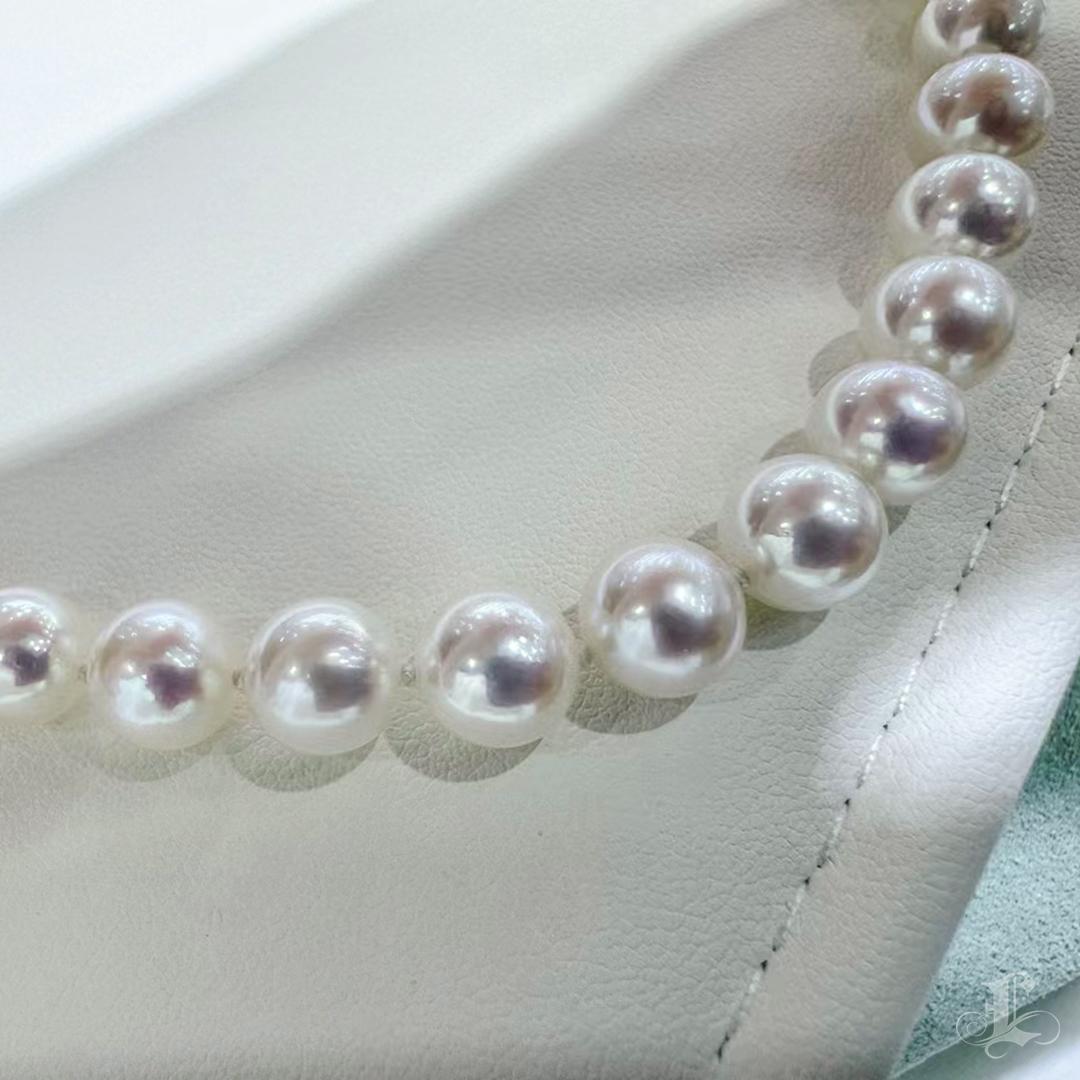 【Vine Symphony】Flutter Grace Convertible Aurora Akoya Pearl Diamond Necklace For Sale 2