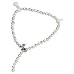 【Vine Symphony】Flutter Grace Convertible Aurora Akoya Pearl Diamond Necklace