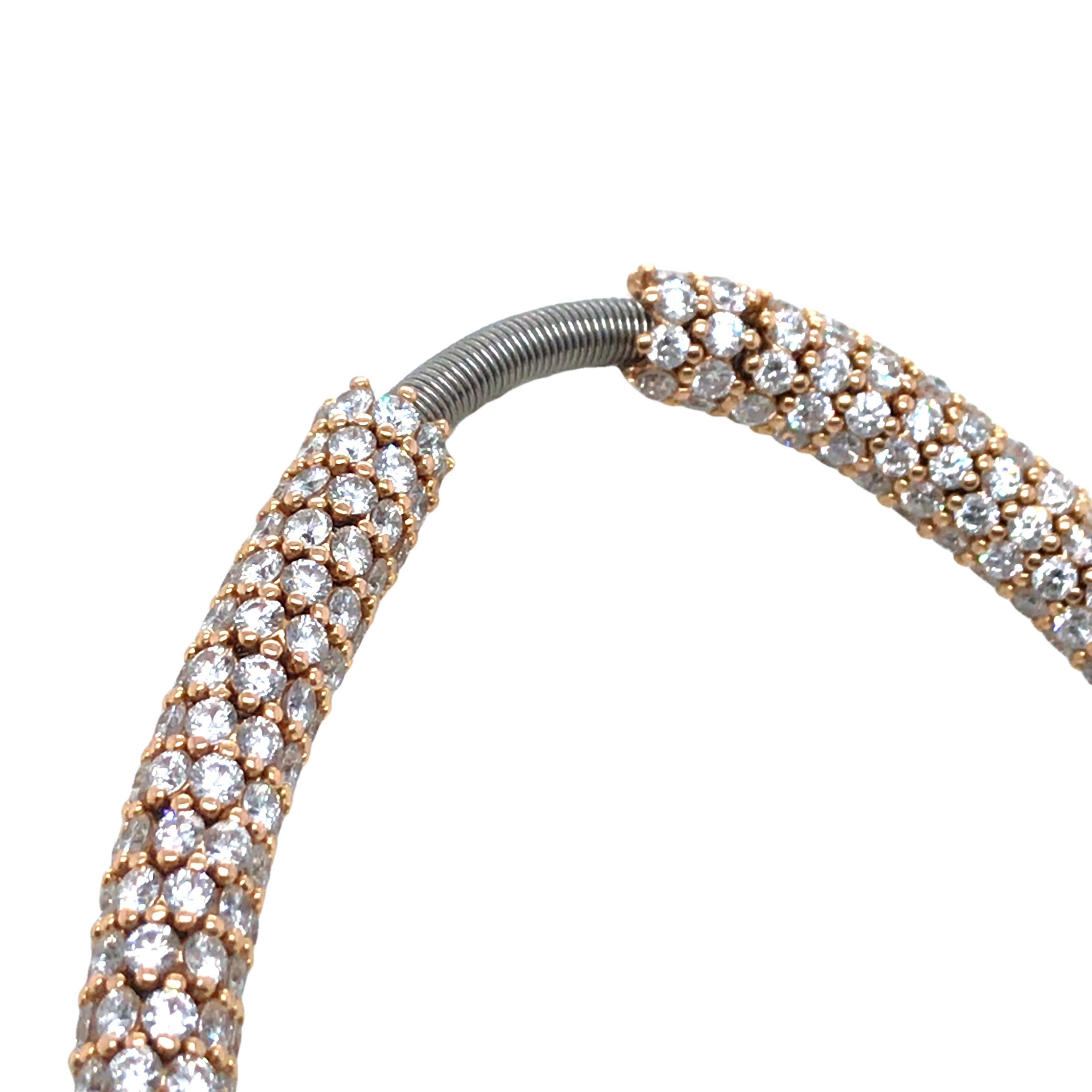 Pulsera de diamantes de oro de 18 quilates en Bueno estado para la venta en New York, NY