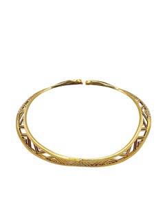 18K Gold Diamond Choker Necklace