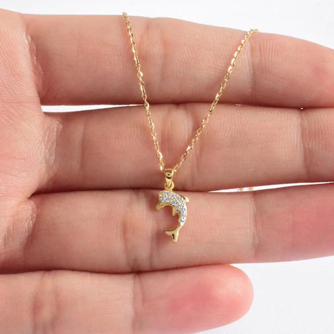 dolphin charm necklace