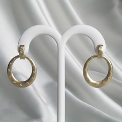 Créoles double créoles en or 18 carats et diamants