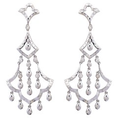 Boucles d'oreilles en or 18 carats avec diamants de 0,91 carat