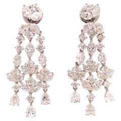 Vintage 18K Gold Diamond Earrings