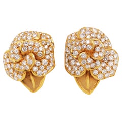 18 Karat Gold Diamant-Ohrringe