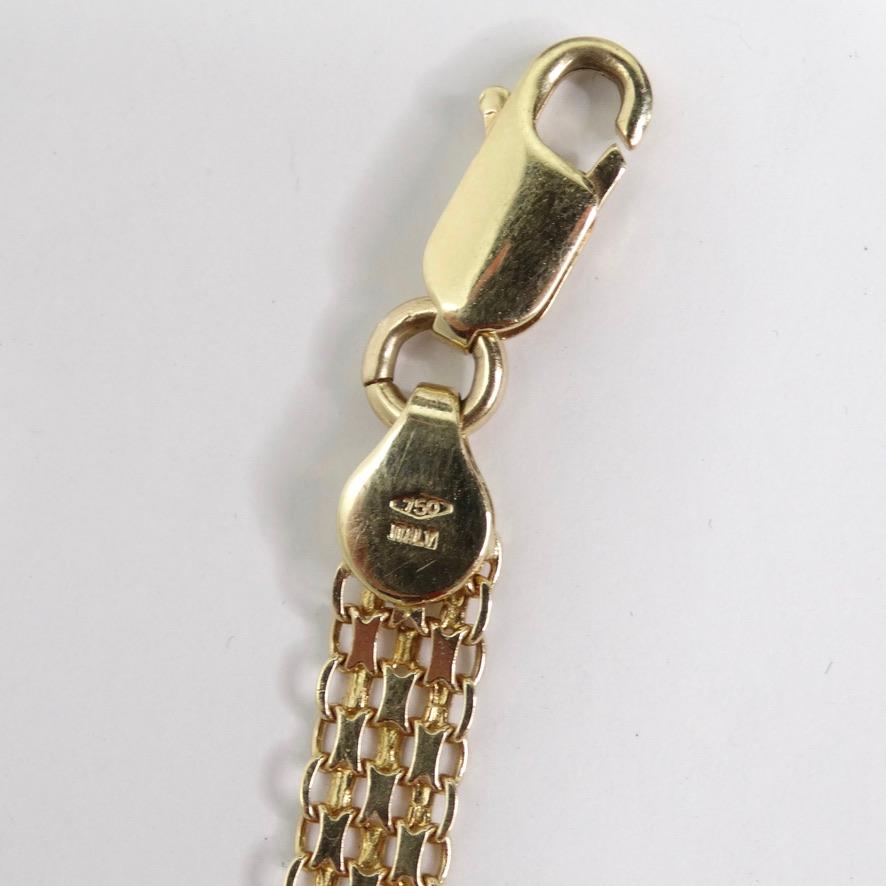 18K Gold Diamond Encrusted Bracelet In Good Condition For Sale In Scottsdale, AZ