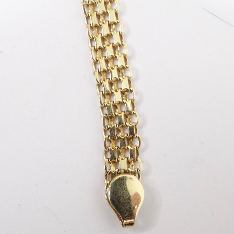 18K Gold Diamond Encrusted Bracelet For Sale 1