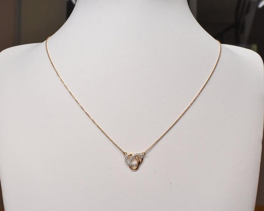 white gold love knot necklace