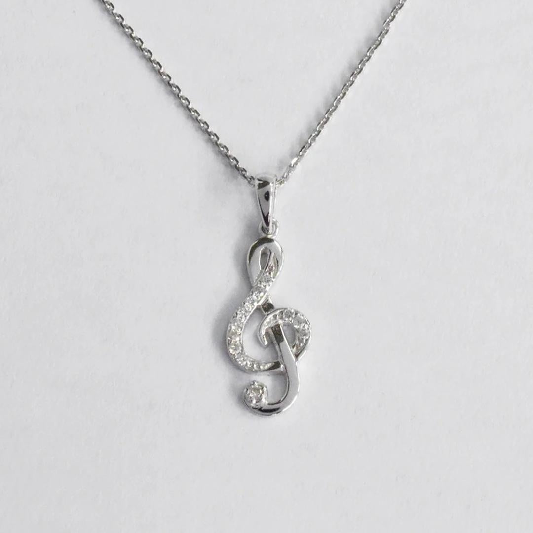 tiffany music note necklace