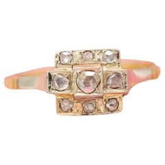 18k Gold diamond ring - family heirloom - Art Deco - Antique engagement ring