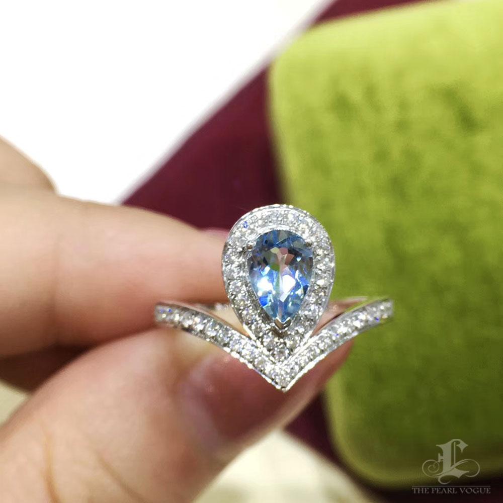 【Lustre Arc】Ocean Regalia Triple Band Ring Set with Sapphire & Baby Akoya Pearls Neuf - En vente à New York, NY