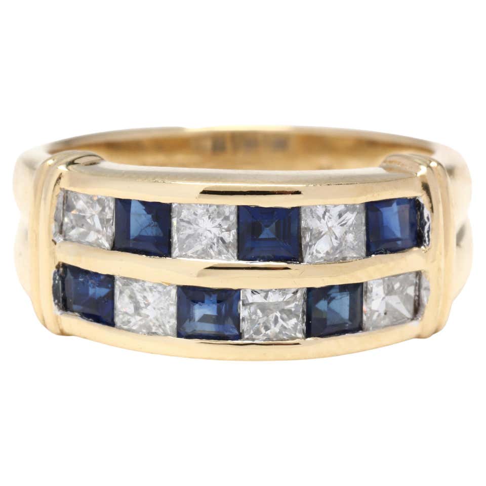 Arthur King Citrine Sapphire Diamond Gold Ring For Sale at 1stDibs
