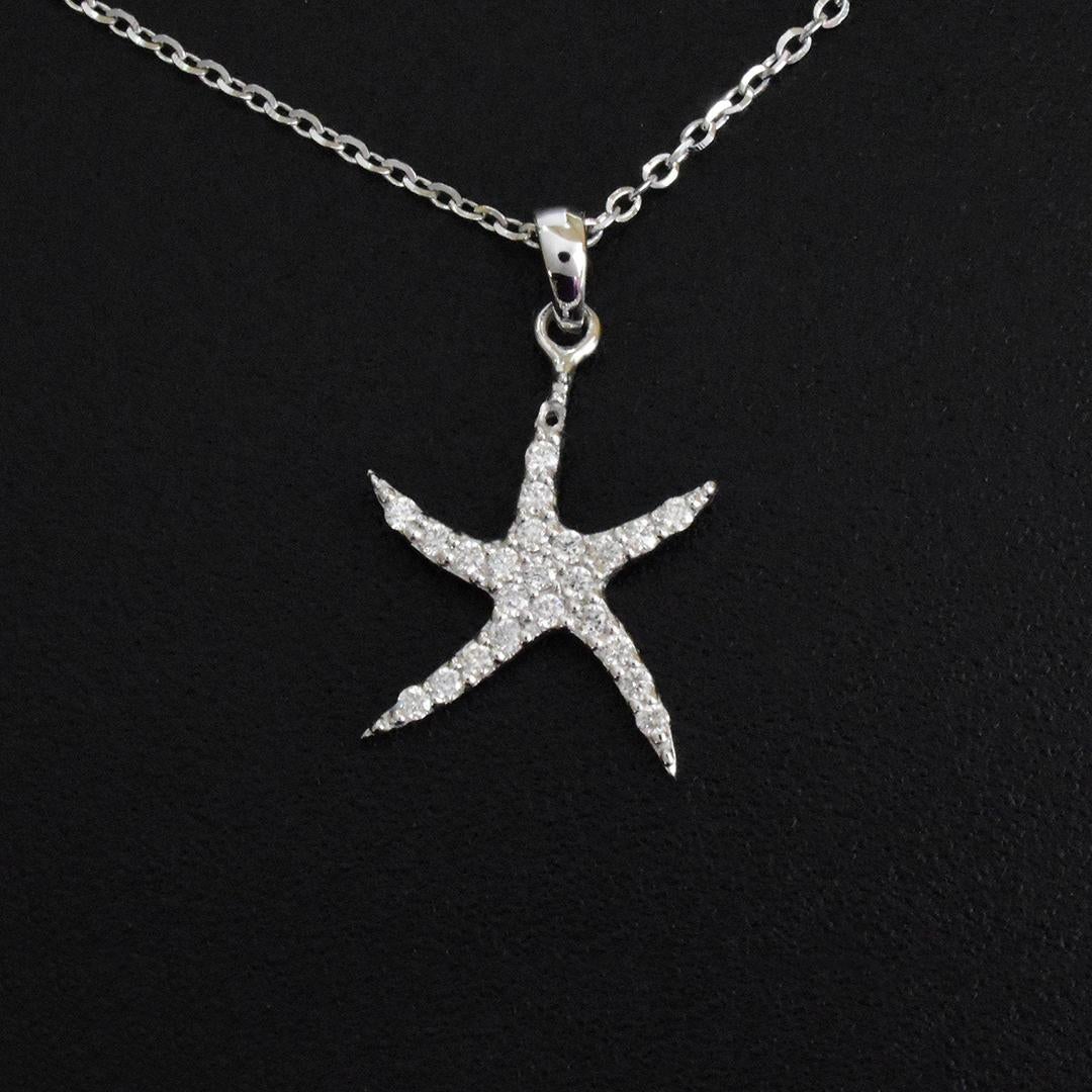 starfish diamond necklace