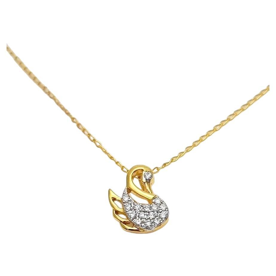 Diamond Swan Necklace is made of 18k solid gold available in three colors, White Gold / Rose Gold / Yellow Gold.

This Minimalist Delicate Necklace is made with 18k solid gold featuring shiny brilliant cut natural diamonds hand-set by a master
