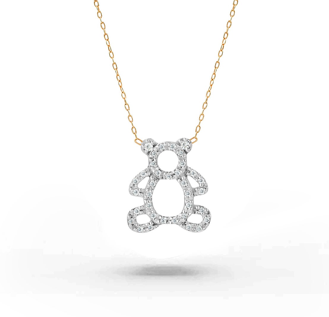 Pomellato Teddy Bear Yellow Gold Charm Necklace For Sale at 1stDibs