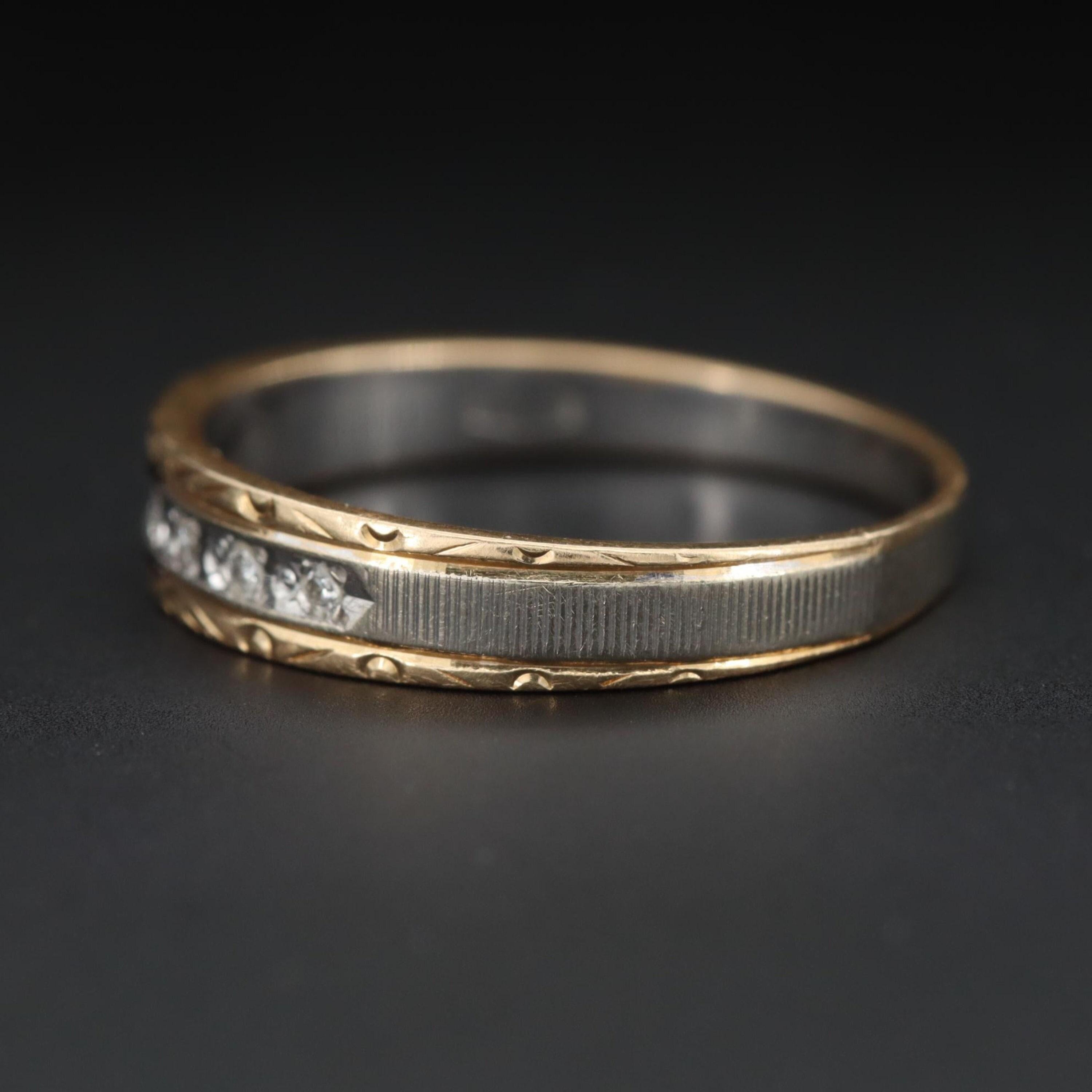 Im Angebot: Verlobungsring aus 18 Karat Gold mit Diamanten, einzigartiger Diamant-Ehering für sie () 5