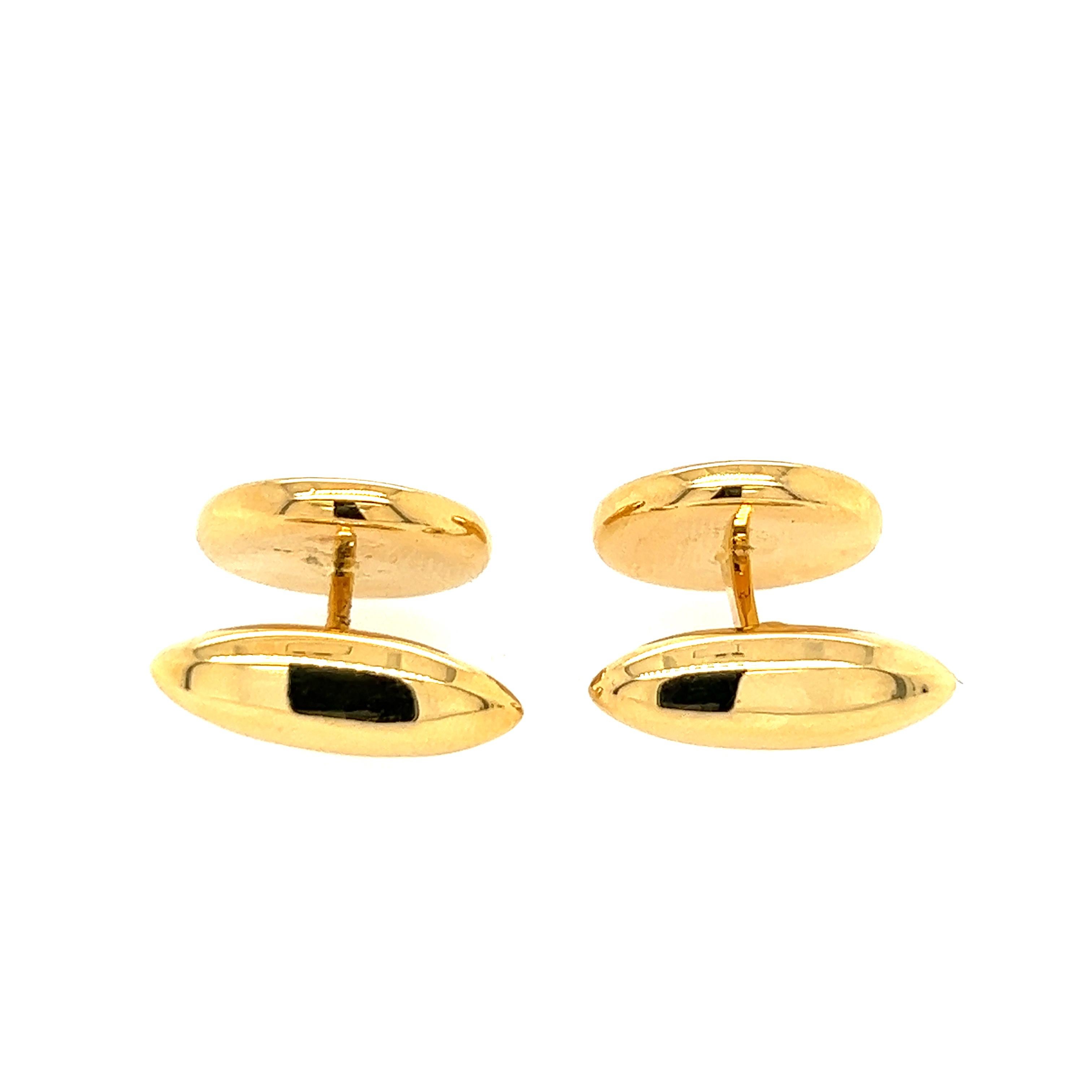 18k gold cufflinks