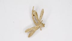 Broche mouche du dragon en or 18k