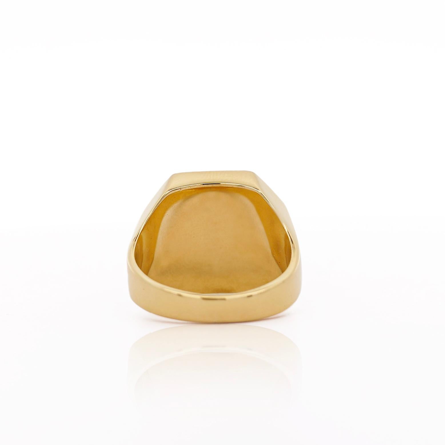 Anello da uomo con moneta biblica romana e paleocristiana in oro 18 carati in vendita 4