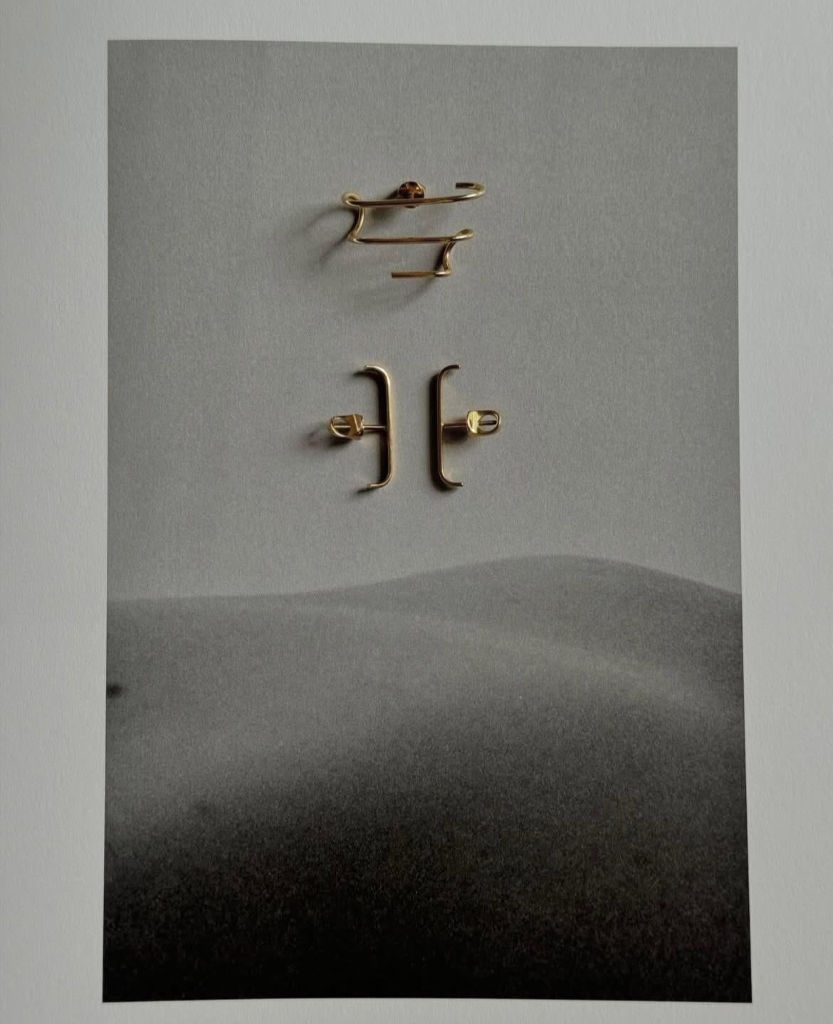 18k gold earring For Sale 1