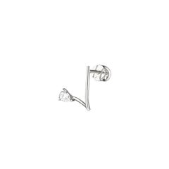 14k Gold Modern Pear-Cut Diamond Stud Earrings by Lera Treyger