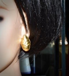 18K Gold Earrings, by Angela Cummings, circa 1989.