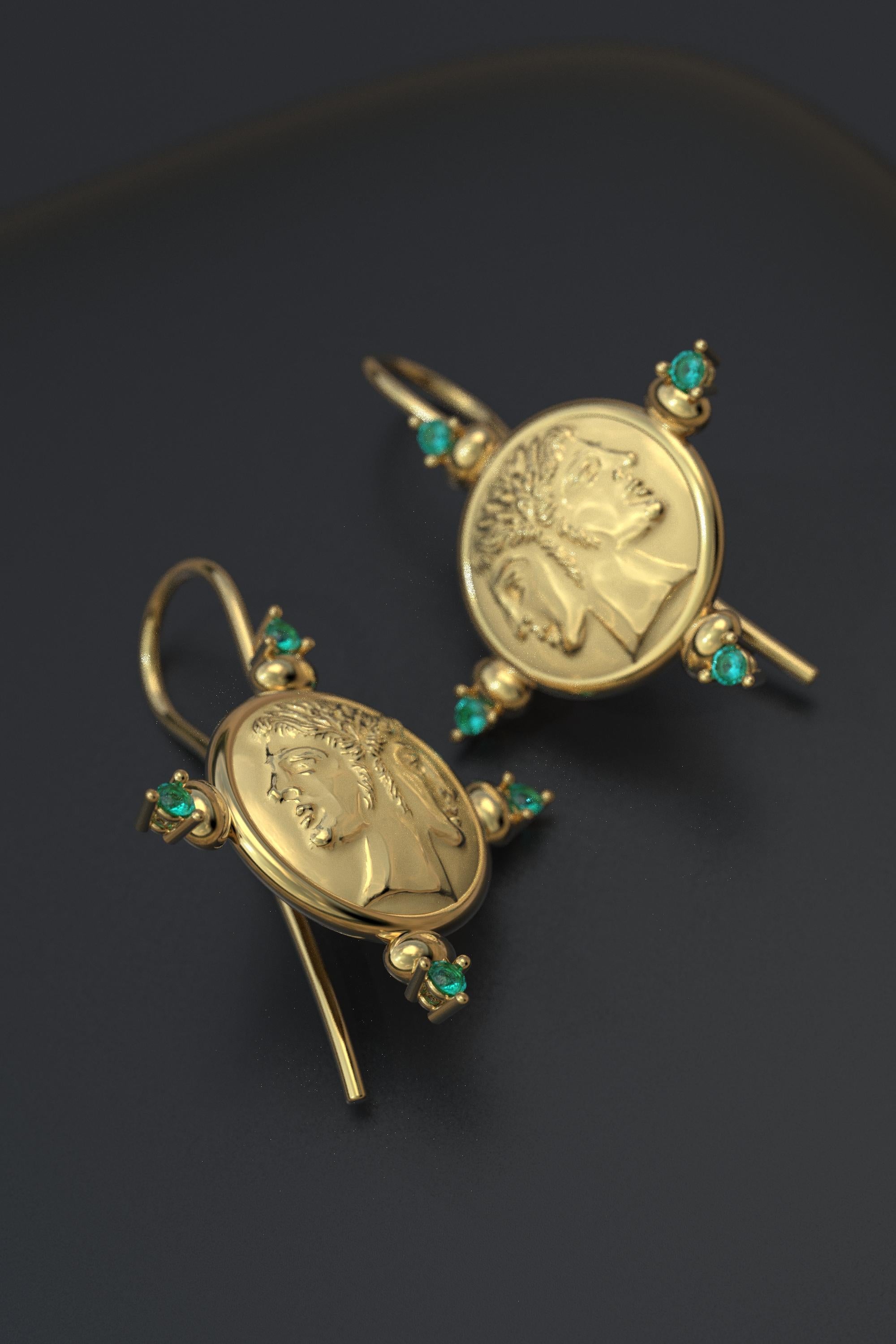 Nur auf Bestellung gefertigt.
Versetzen Sie sich mit unseren atemberaubenden Ohrringen aus 18 Karat Gold, die in Italien von Oltremare Gioielli in sorgfältiger Handarbeit hergestellt werden, in die faszinierende Zeit des alten Roms. Diese exquisiten