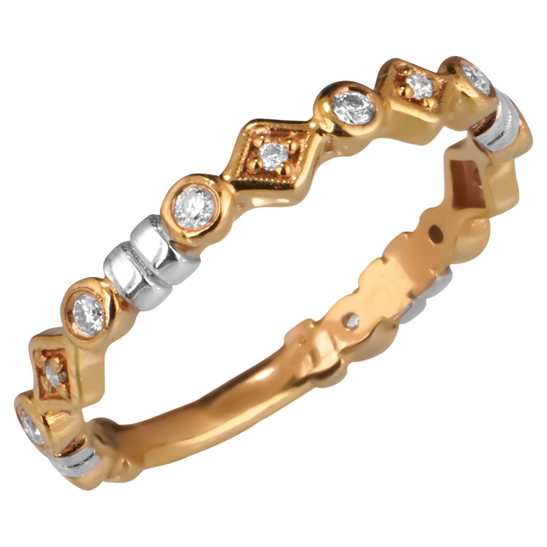18K GOLD Edessa moissanite ring For Sale