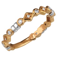 18 Karat Gold Edessa Moisanit-Ring
