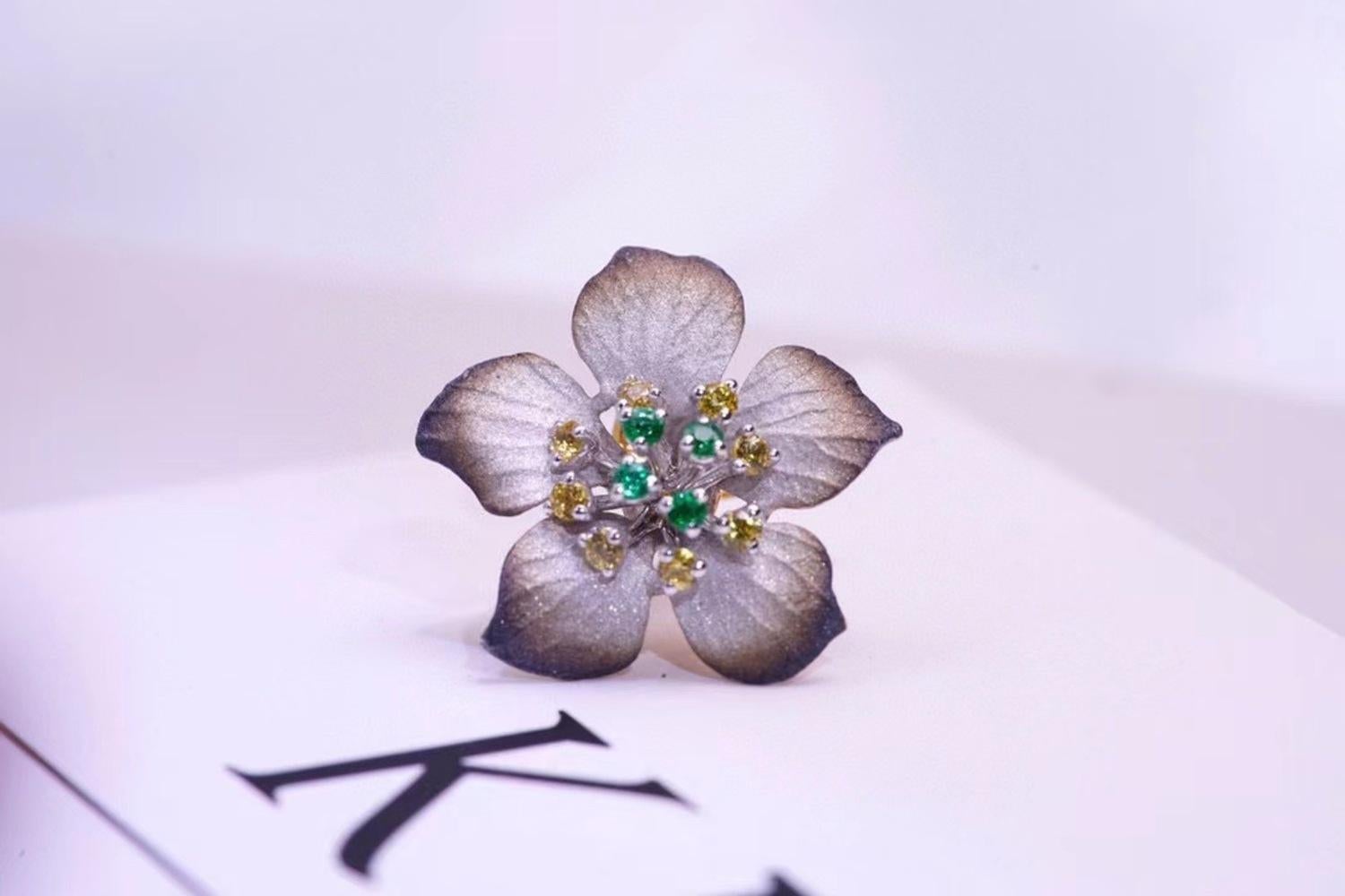 18K Gold Emerald & Yellow Sapphire Flower Earrings

Emeralds - 0.212 CT
Yellow Sapphires - 0.62 CT
18K Gold - 7.95 GM