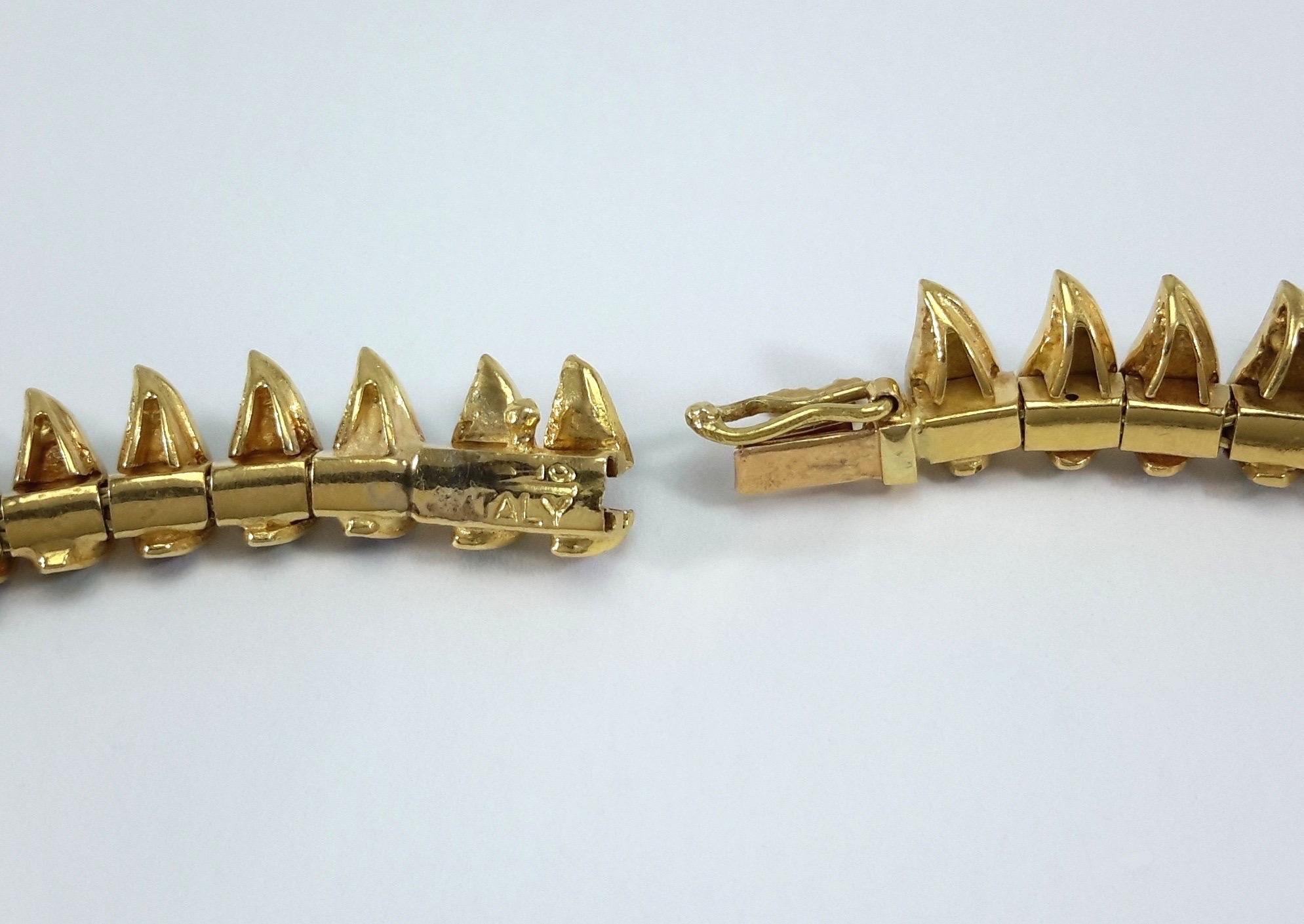 18k Gold Enamel Choker In Excellent Condition For Sale In Los Angeles, CA