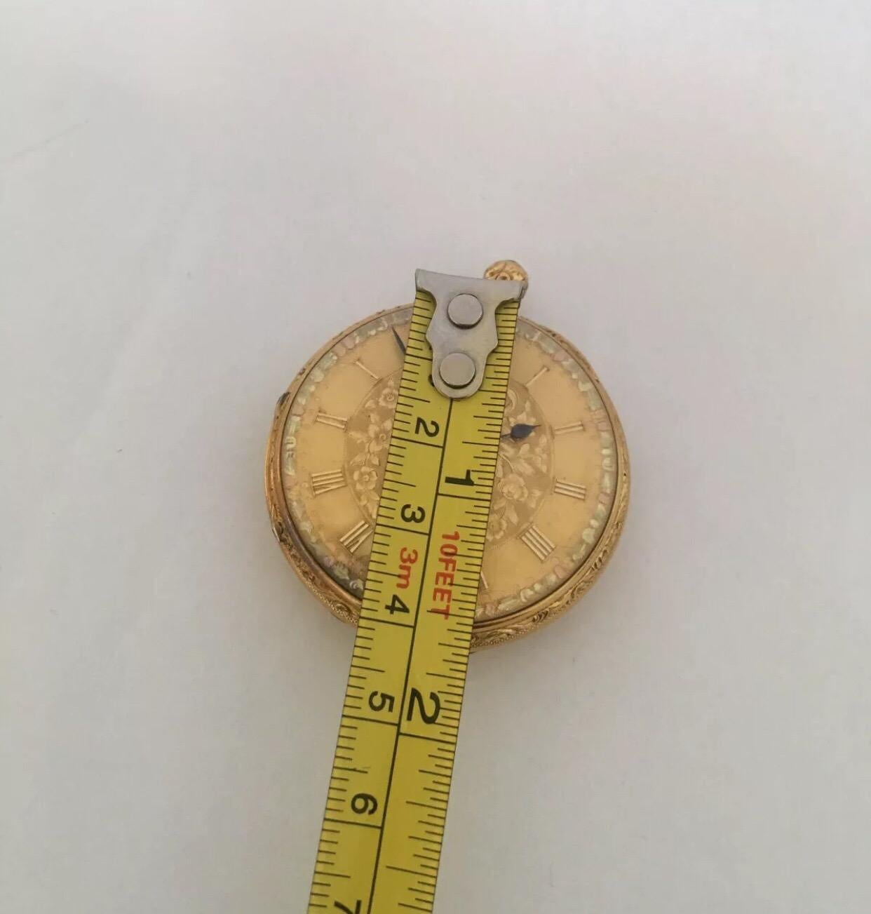 18 Karat Gold English Fusee Pocket Watch Signed Headworth, London 1