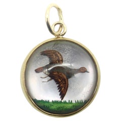 18K Gold Essex Crystal Wild Turkey Charm