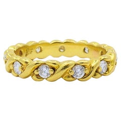 18 Karat Gold Eternity-Ring Diamantring
