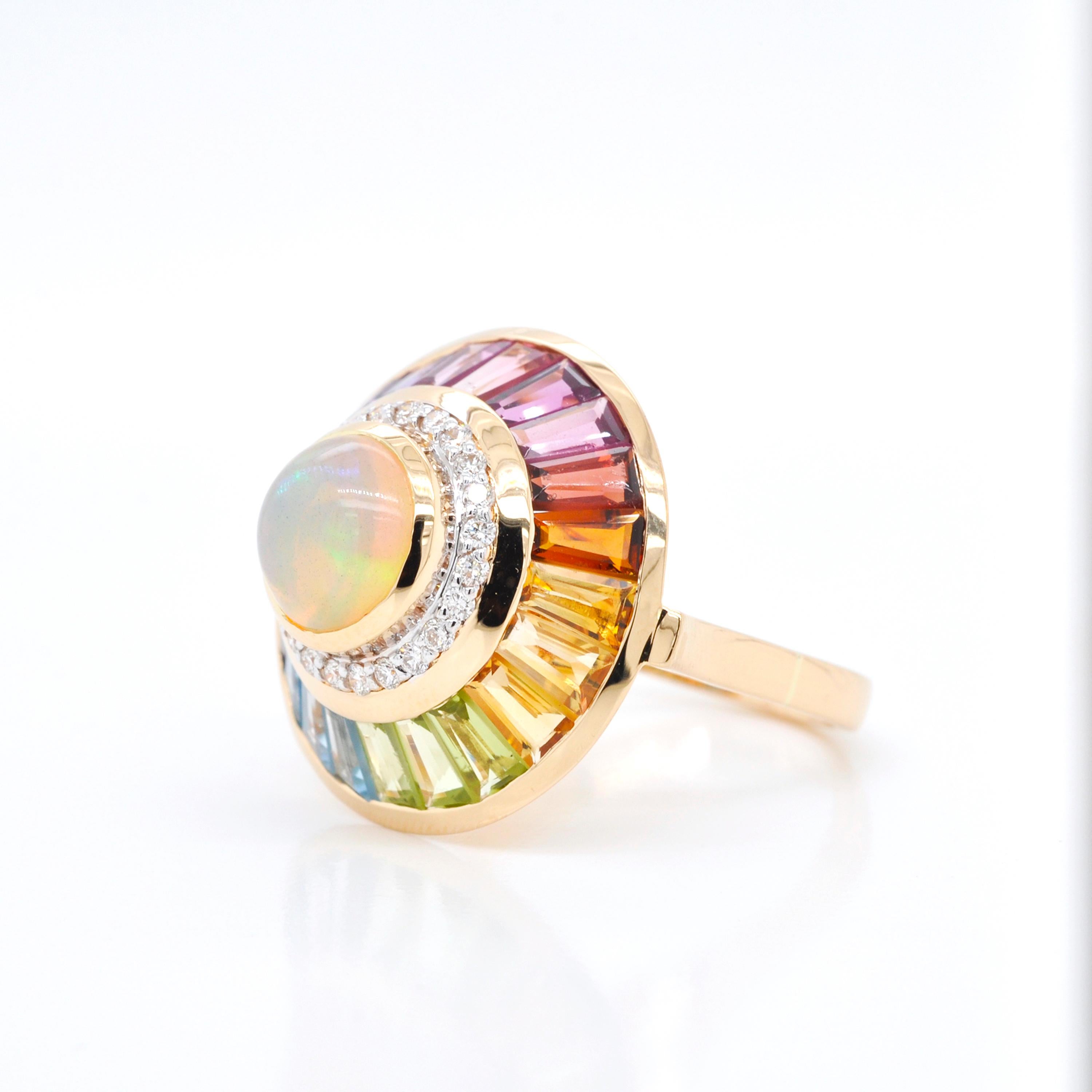 multicolour ring