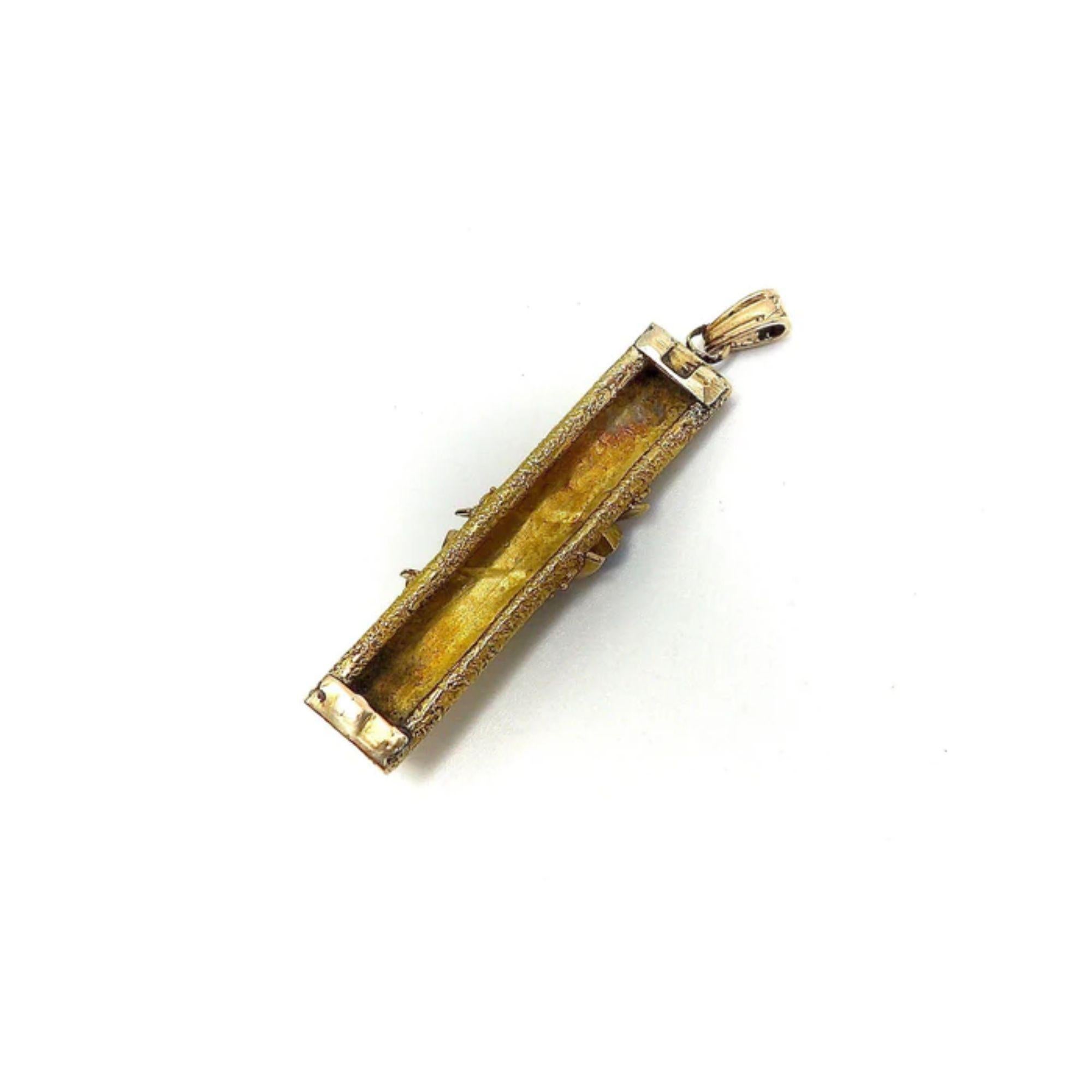 Femenino o masculino Colgante Renacimiento Etrusco de Oro de 18K con Turquesa y Perlas en venta