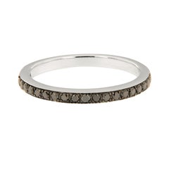 18 Karat Gold and Fancy Black Diamond Ring