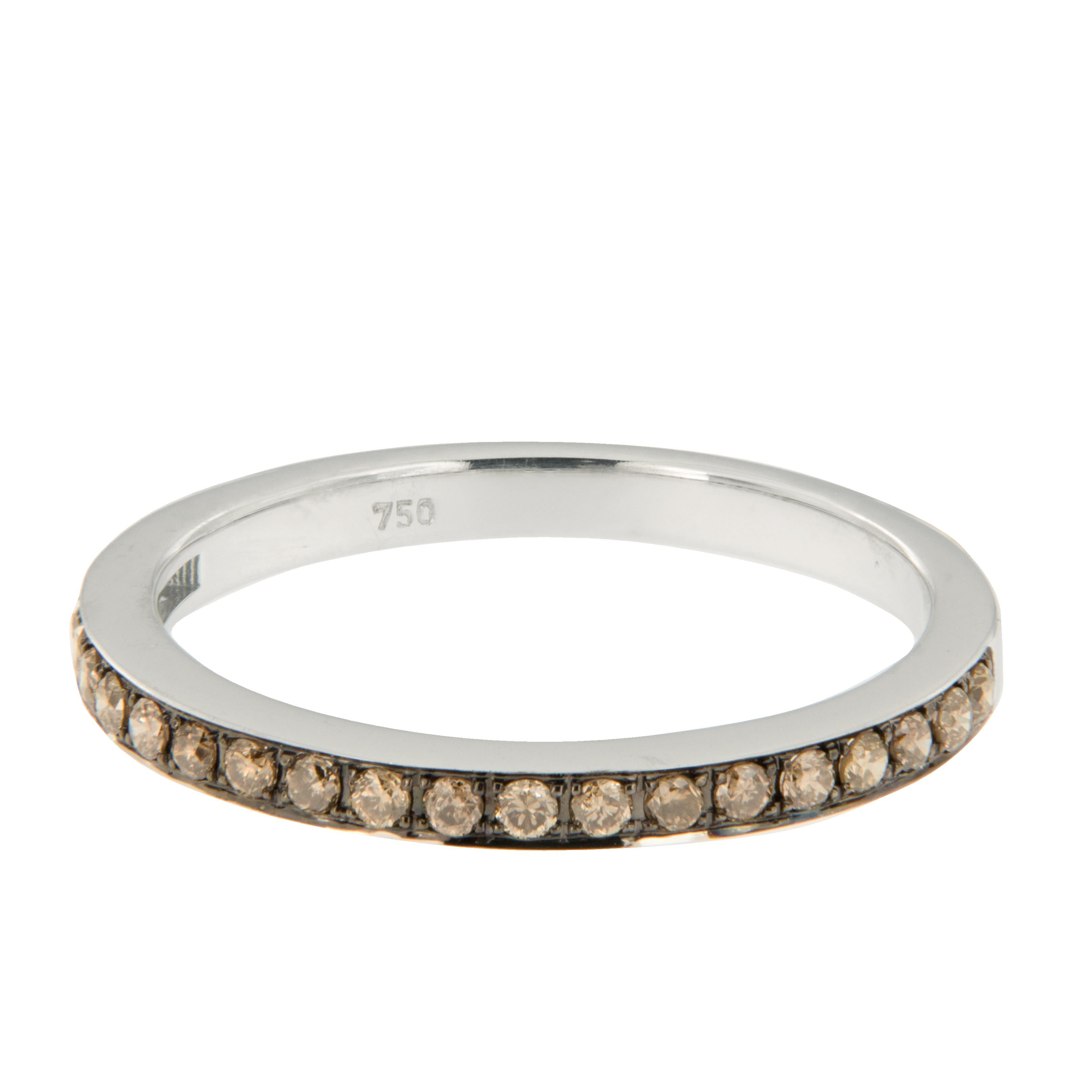 brown diamond eternity ring