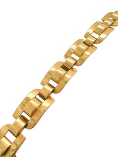 18k Gold Fancy Wide Link Bracelet