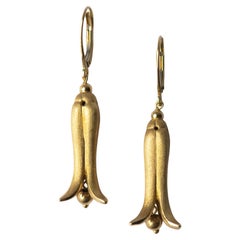 18K Gold Fawn Lily Earrings