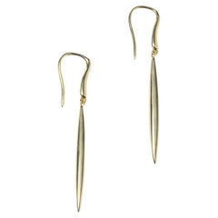 18k Gold Feather Earrings by Tiffany & Co