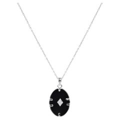 Handcrafted 18K Yellow Gold Filled Pendant Necklace with Gemstones
