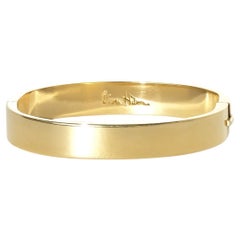 18 Karat Gold fixiertes Vintage-Armband der schwedischen Meister Wiwen Nilsson, hergestellt 1946