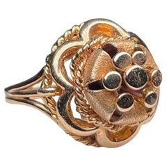18 Karat Gold Blumen-Cocktailring