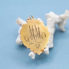18K gold French Chalice & host charm, rare Antique Catholic - Souvenir communion