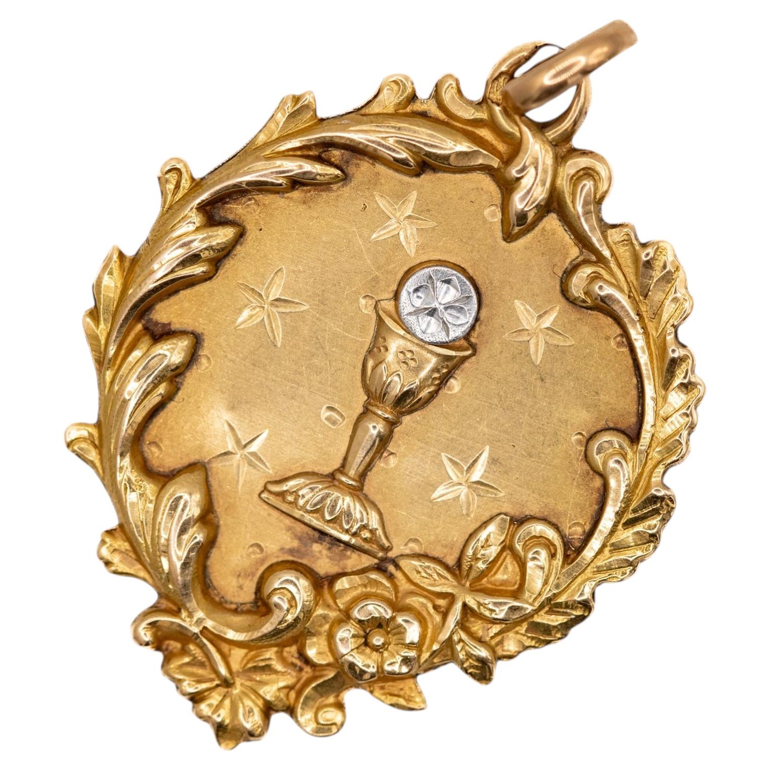 ⌘ Porte-Bonheur ⌘ Antique French Gold Cette Porte Bonheur Charm at 1stDibs | porte